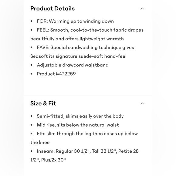 NWT-Athleta Black Seasoft Pant, Large - Picture 5 of 8